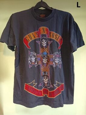 Guns N' Roses Navy Graphic Short Sleeve Tee - Men's L